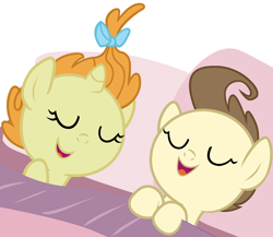 Size: 4600x4000 | Tagged: safe, artist:beavernator, character:pound cake, character:pumpkin cake, species:pegasus, species:pony, species:unicorn, absurd resolution, baby, baby pony, bed, duo, female, male, sleeping