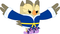 Size: 3582x2031 | Tagged: safe, artist:porygon2z, character:owlowiscious, bathrobe, clothing, male, simple background, slippers, solo, transparent background, twily slippers, vector
