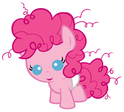 Size: 4000x3600 | Tagged: safe, artist:beavernator, character:pinkie pie, species:earth pony, species:pony, baby, baby pie, baby pony, diaper, female, filly, foal, simple background, solo, white background