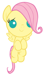Size: 1600x2680 | Tagged: safe, artist:beavernator, character:fluttershy, species:pegasus, species:pony, baby, baby pony, female, filly, foal, simple background, solo, white background