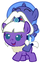 Size: 2520x4008 | Tagged: safe, artist:beavernator, character:princess luna, species:alicorn, species:earth pony, species:pony, avatar the last airbender, baby, baby pony, crossover, cute, diaper, female, filly, foal, ponies riding ponies, ponified, princess yue, simple background, white background, woona, yue