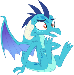 Size: 3507x3582 | Tagged: safe, artist:porygon2z, character:princess ember, species:dragon, claws, feet, female, foot fetish, nervous, simple background, solo, transparent background, vector