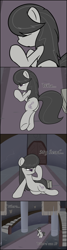 Size: 1010x3752 | Tagged: safe, artist:erthilo, character:octavia melody, species:earth pony, species:pony, ask octavia, comic, female, mare, on side, solo, waking up