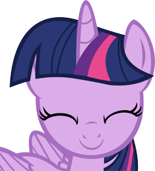 Size: 10605x11710 | Tagged: safe, artist:cyanlightning, character:twilight sparkle, character:twilight sparkle (alicorn), species:alicorn, species:pony, episode:every little thing she does, g4, my little pony: friendship is magic, .svg available, absurd resolution, cute, eyes closed, female, folded wings, mare, simple background, smiling, solo, transparent background, twiabetes, vector