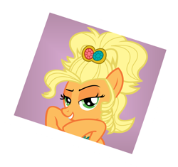 Size: 11498x10807 | Tagged: safe, artist:cyanlightning, character:applejack, species:pony, episode:simple ways, g4, my little pony: friendship is magic, .svg available, absurd resolution, applejewel, face, female, looking at you, photo, simple background, solo, transparent background, vector