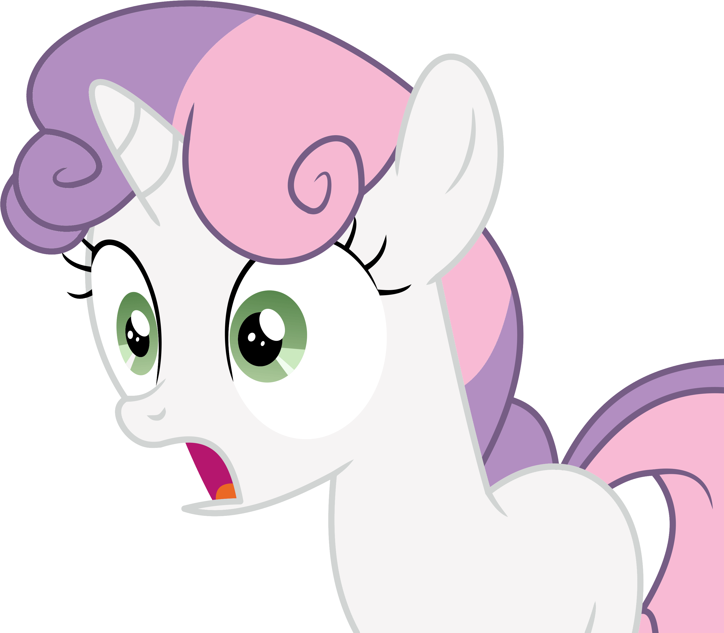 Size: 2973x2599 | Tagged: safe, artist:cyanlightning, character:sweetie belle, species:pony, species:unicorn, episode:brotherhooves social, g4, my little pony: friendship is magic, animated, blinking, female, filly, gif, loop, shocked, simple background, solo, transparent background