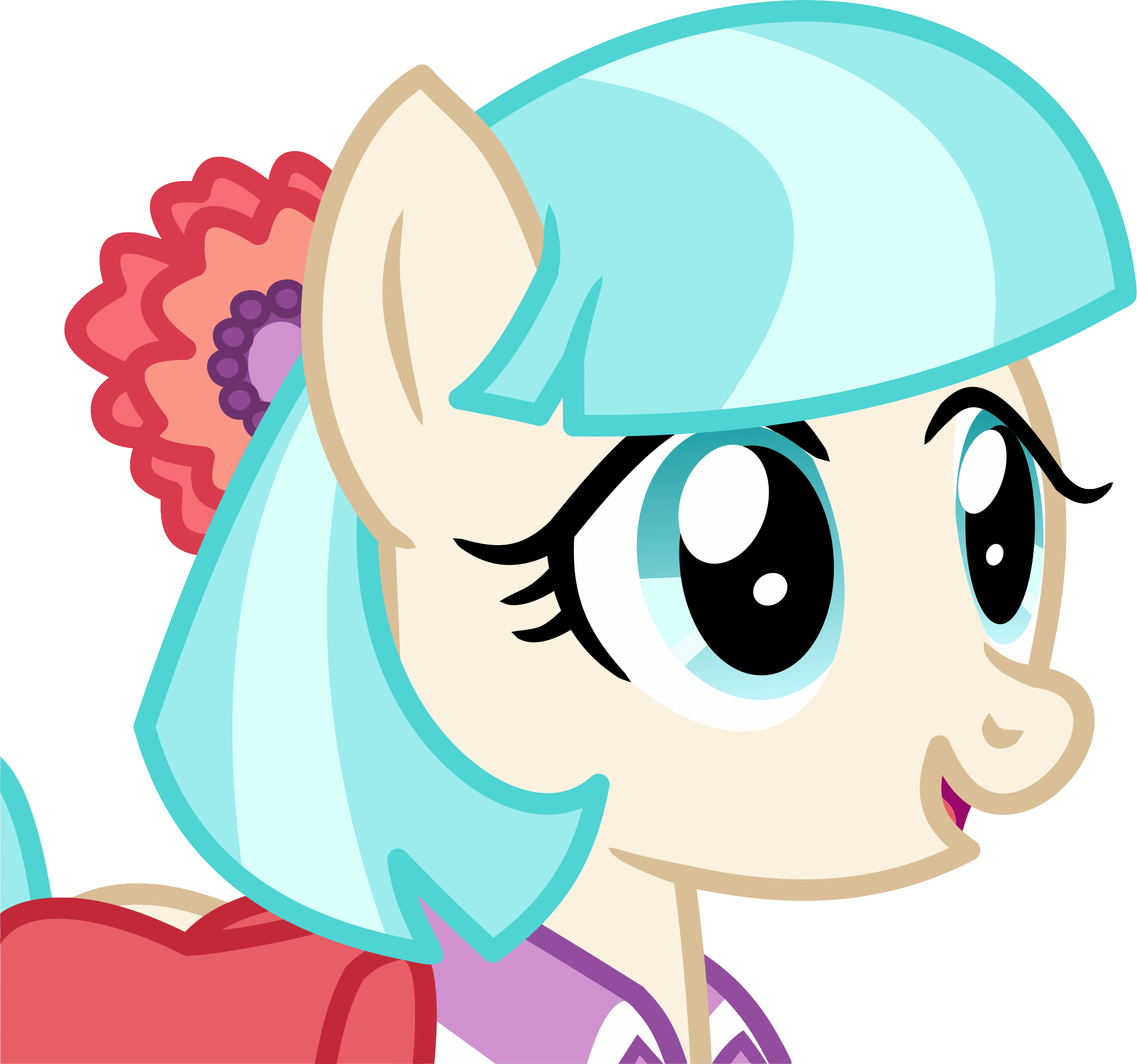 Size: 2167x2028 | Tagged: safe, artist:cyanlightning, character:coco pommel, episode:rarity takes manehattan, g4, my little pony: friendship is magic, animated, bag, blinking, cocobetes, collar, cute, cyanlightning is trying to murder us, dawwww, eye shimmer, female, gif, hnnng, simple background, solo, sweet dreams fuel, transparent background, vector