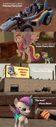 Size: 1920x4320 | Tagged: safe, artist:red4567, character:princess cadance, character:princess flurry heart, species:alicorn, species:pony, ship:flurrydance, 3d, absurd resolution, baby, baby pony, cart, daughter, dialogue, diaper, facial hair, female, filly, flurry heart is best princess, incest, infidelity, interview, lesbian, luigi's death stare, mare, microphone, mother, mother and daughter, moustache, princess punny heart, shipping, source filmmaker, store