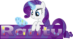 Size: 1211x660 | Tagged: safe, artist:zacatron94, character:rarity, species:pony, banner, female, jewels, simple background, solo, transparent background