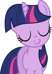 Size: 9348x13322 | Tagged: safe, artist:cyanlightning, character:twilight sparkle, species:pony, .svg available, absurd resolution, cute, eyes closed, female, simple background, solo, transparent background, twiabetes, vector