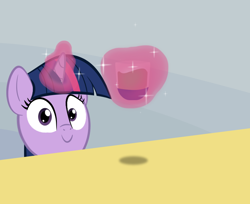 Size: 800x654 | Tagged: safe, artist:binkyt11, character:twilight sparkle, chocolate, chocolate milk, everything is ruined, exploitable meme, female, levitation, looking at you, magic, meme, milk, pure unfiltered evil, solo, spilled milk, telekinesis, this will end in spilled milk, this will end in tears