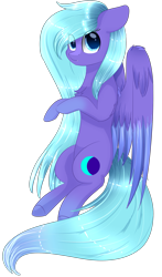 Size: 1299x2207 | Tagged: safe, artist:little-sketches, oc, oc only, species:pegasus, species:pony, chest fluff, eye clipping through hair, female, floppy ears, mare, simple background, solo, transparent background