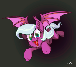 Size: 5400x4800 | Tagged: safe, artist:docwario, oc, oc only, oc:wicked ways, species:bat pony, species:pony, absurd resolution, flying, looking at you, open mouth, solo