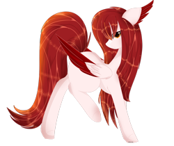 Size: 1024x860 | Tagged: safe, artist:little-sketches, oc, oc only, oc:sora, species:pony, eye clipping through hair, female, mare, multiple wings, seraph, simple background, solo, transparent background
