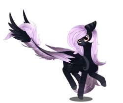 Size: 3000x2520 | Tagged: safe, artist:little-sketches, oc, oc only, oc:marfa, species:pony, eye clipping through hair, female, high res, mare, original species, simple background, solo, transparent background