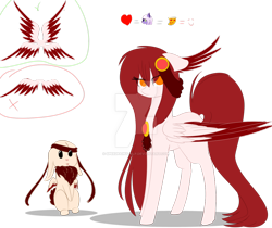 Size: 1024x860 | Tagged: safe, artist:little-sketches, oc, oc only, oc:sora, species:pony, eye clipping through hair, female, mare, multiple wings, reference sheet, seraph, solo