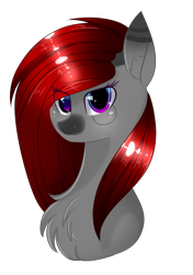 Size: 1496x2128 | Tagged: safe, artist:little-sketches, oc, oc only, species:pony, art trade, colored pupils, eye clipping through hair, female, glasses, mare, red hair, simple background, solo, transparent background