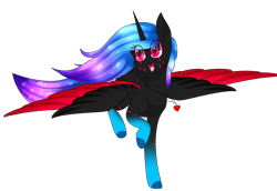 Size: 2987x2051 | Tagged: safe, artist:little-sketches, oc, oc only, species:alicorn, species:pony, alicorn oc, colored pupils, eye clipping through hair, female, high res, mare, running, simple background, solo, spread wings, transparent background, wings