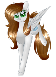 Size: 1024x1416 | Tagged: safe, artist:little-sketches, oc, oc only, oc:marshmellow bubbles, species:pegasus, species:pony, eye clipping through hair, female, mare, simple background, solo, transparent background