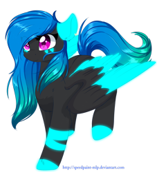 Size: 1024x1126 | Tagged: safe, artist:little-sketches, oc, oc only, species:pegasus, species:pony, colored wings, female, mare, multicolored wings, simple background, solo, transparent background