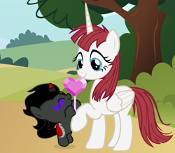 Size: 6400x5600 | Tagged: safe, artist:beavernator, character:king sombra, oc, oc:fausticorn, species:pony, spoiler:s03, absurd resolution, baby, baby pony, colt, colt sombra, cute, foal, lauren faust, male, sombradorable, vector