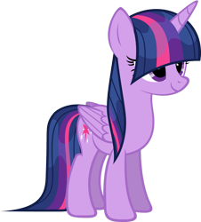 Size: 1171x1297 | Tagged: safe, artist:zacatron94, edit, character:twilight sparkle, character:twilight sparkle (alicorn), species:alicorn, species:pony, bangs, cute, female, hair over eyes, happy, mare, simple background, smiling, solo, transparent background, twiabetes, vector, wet, wet mane