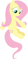 Size: 1709x3575 | Tagged: safe, artist:porygon2z, character:fluttershy, species:pegasus, species:pony, episode:the super speedy cider squeezy 6000, g4, my little pony: friendship is magic, female, fluttershy sleeps naked, mare, simple background, solo, transparent background, vector