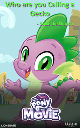 Size: 1476x2360 | Tagged: safe, artist:ejlightning007arts, character:spike, species:dragon, my little pony: the movie (2017), movie poster