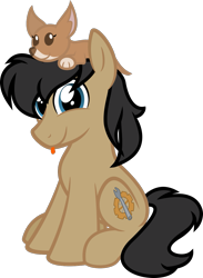 Size: 877x1200 | Tagged: safe, artist:binkyt11, derpibooru original, oc, oc only, oc:cogs fixmore, species:earth pony, species:pony, 2018 community collab, derpibooru community collaboration, .svg available, blep, inkscape, male, pet, silly, simple background, solo, stallion, svg, tongue out, transparent background, vector