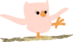 Size: 3588x2096 | Tagged: safe, artist:porygon2z, character:owlowiscious, species:bird, feather, male, nudity, plucked, simple background, solo, transparent background, vector