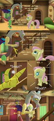 Size: 1920x4320 | Tagged: safe, artist:red4567, character:discord, character:fluttershy, species:pony, 3d, age regression, baby, baby pony, baby talk, babyshy, comic, hoofy-kicks, snap, source filmmaker, the birds and the bees, the talk