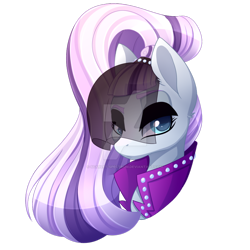 Size: 900x900 | Tagged: safe, artist:scarlet-spectrum, character:coloratura, character:countess coloratura, species:earth pony, species:pony, episode:the mane attraction, g4, my little pony: friendship is magic, clothing, female, looking at you, mare, simple background, solo, transparent background, veil, watermark