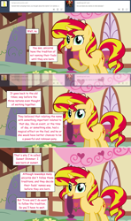 Size: 1280x2168 | Tagged: safe, artist:hakunohamikage, character:sunset shimmer, species:pony, ask-princesssparkle, ask, female, solo, tumblr