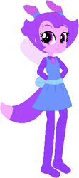 Size: 211x476 | Tagged: safe, artist:ra1nb0wk1tty, artist:user15432, base used, species:human, my little pony:equestria girls, barely eqg related, bodysuit, cepia llc, clothing, crossover, dress, equestria girls style, equestria girls-ified, fox tail, humanized, of dragons fairies and wizards, pigtails, pixie, pixie wings, purple, purple eyes, purple hair, purple pixie, purple skin, purple tail, winged humanization, wings