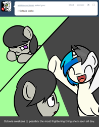Size: 500x637 | Tagged: safe, artist:erthilo, character:dj pon-3, character:octavia melody, character:vinyl scratch, species:pony, ask octavia, ask, tumblr