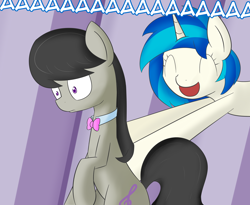 Size: 1280x1052 | Tagged: safe, artist:erthilo, character:dj pon-3, character:octavia melody, character:vinyl scratch, species:pony, ask octavia, ask, tumblr