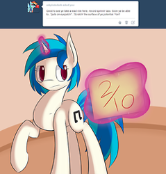 Size: 250x262 | Tagged: safe, artist:erthilo, character:dj pon-3, character:vinyl scratch, species:pony, ask octavia, ask, picture for breezies, tumblr