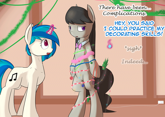 Size: 700x496 | Tagged: safe, artist:erthilo, character:dj pon-3, character:octavia melody, character:vinyl scratch, species:pony, ask octavia, animated, ask, female, tumblr