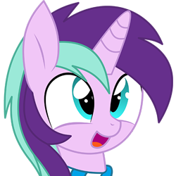 Size: 500x500 | Tagged: safe, artist:cyanlightning, character:starlight glimmer, oc, oc only, oc:cyan lightning, species:pony, species:unicorn, april fools 2018, clothing, colt, male, open mouth, recolor, rule 63, scarf, simple background, solo, stellar gleam, transparent background, vector