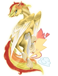 Size: 1899x2480 | Tagged: safe, artist:oneiria-fylakas, oc, oc only, oc:flamespark, species:pegasus, species:pony, male, simple background, solo, stallion, transparent background, two toned wings