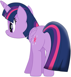 Size: 5682x6112 | Tagged: safe, alternate version, artist:ejlightning007arts, character:twilight sparkle, character:twilight sparkle (alicorn), species:alicorn, species:pony, my little pony: the movie (2017), absurd resolution, female, mare, plot, simple background, solo, transparent background, twibutt, vector