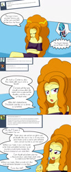 Size: 1000x2400 | Tagged: safe, artist:jake heritagu, character:adagio dazzle, character:sonata dusk, comic:aria's archives, my little pony:equestria girls, clothing, comic, couch, grimdark series, questionable series, rubik's cube