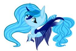 Size: 3685x2480 | Tagged: safe, artist:oneiria-fylakas, oc, oc only, oc:sea song, species:seapony (g4), chibi, female, high res, one eye closed, simple background, solo, transparent background, wink
