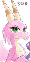 Size: 555x1124 | Tagged: safe, artist:grissaecrim, character:scales, species:dragon, episode:the hearth's warming club, g4, my little pony: friendship is magic, dragoness, female, heart, simple background, smiling, solo, white background