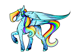 Size: 3508x2480 | Tagged: safe, artist:oneiria-fylakas, character:rainbow dash, species:pegasus, species:pony, alternate design, female, mare, simple background, solo, transparent background