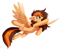 Size: 1280x1067 | Tagged: safe, artist:hioshiru, oc, oc only, oc:aerion featherquill, species:pegasus, species:pony, cute, female, flying, mare, ocbetes, simple background, spread wings, white background, wings