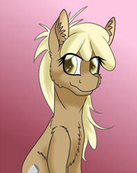 Size: 700x884 | Tagged: safe, artist:sintakhra, character:mjölna, species:earth pony, species:pony, ask sandy pony, chest fluff, female, mare, solo