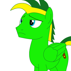 Size: 1024x1022 | Tagged: safe, artist:didgereethebrony, oc, oc only, oc:didgeree, species:pegasus, species:pony, lost in thought, male, simple background, solo, stallion, thinking, transparent background
