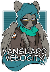 Size: 1280x1839 | Tagged: safe, artist:bbsartboutique, oc, oc only, oc:vanguard velocity, species:pegasus, species:pony, aviator glasses, gun, the division, weapon