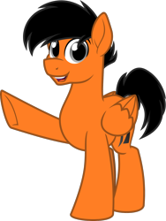 Size: 1200x1593 | Tagged: safe, artist:binkyt11, derpibooru original, oc, oc only, oc:power drift, species:pegasus, species:pony, 2019 community collab, derpibooru community collaboration, .svg available, inkscape, looking at you, male, simple background, solo, stallion, svg, transparent background, vector, waving